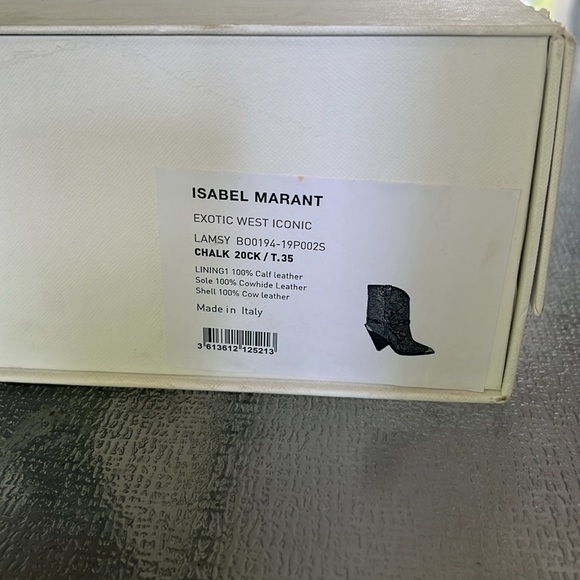 Isabel Marant Python Embossed Western Boots - Picture 14 of 14